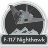 アメリカのステルス攻撃機 シール (正面)