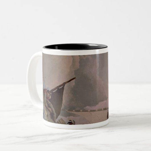 アメリカのスペインIIの栄光からの詳細 ツートーンマグカップ (正面左)