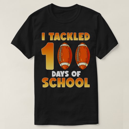 アメリカのスポーツギフトIは学校の100日を追跡 Tシャツ (デザイン正面)