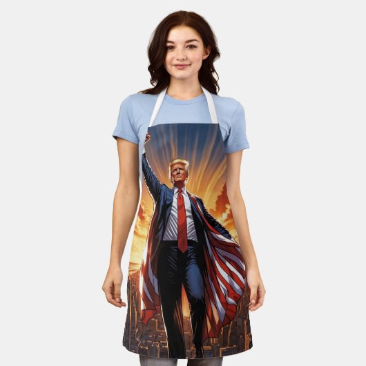 アメリカのスーパーヒーローのエプロンを切り詰める» エプロン (着用した状態)