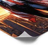 「アメリカのスーパーヒーローのポスターを切り詰める」 ポスター (角)