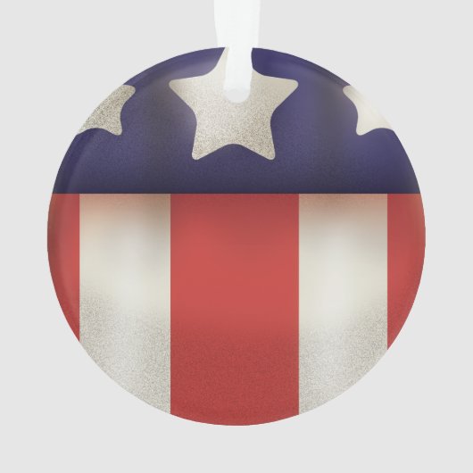 アメリカのスーパーヒーローロゴ オーナメント (裏面)