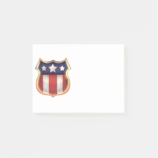 アメリカのスーパーヒーローロゴ ポストイット (正面)