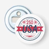 アメリカのセミクウィンセンテニアル アメリカの250周年記念 栓抜き (正面)