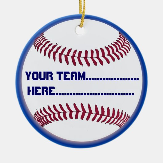 アメリカのソフトボールの魅力および記念品 セラミックオーナメント (正面)