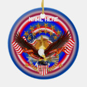 アメリカのソフトボールの魅力および記念品 セラミックオーナメント (裏面)