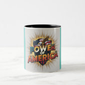 「アメリカのダイナモマグ」 ツートーンマグカップ (中央)