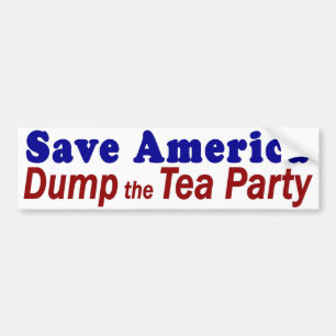 アメリカのダンプのお茶会を救って下さい バンパーステッカー