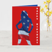 アメリカのチアリーダー カード (黄色い花)