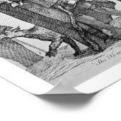 アメリカのチェロキー将軍3人、1762年(版木、銅版、版画) ポスター (角)