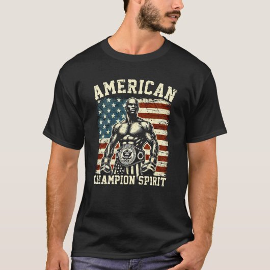 アメリカのチャンピオン精神 Tシャツ (正面)