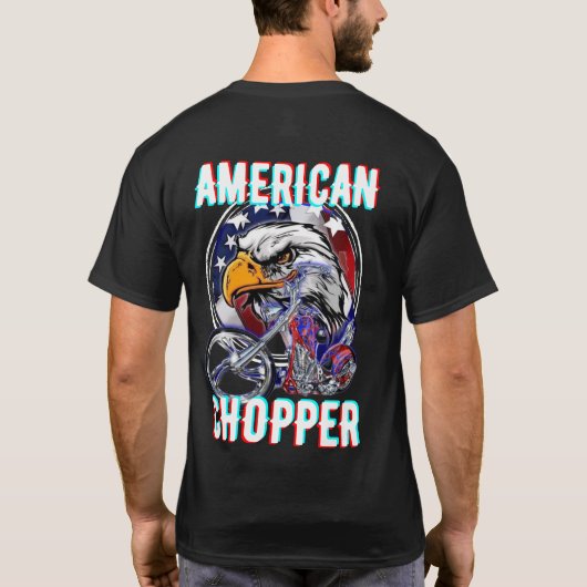 アメリカのチョッパー Tシャツ (裏面)