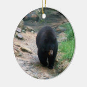 アメリカのツキノワグマのオーナメント セラミックオーナメント (左)