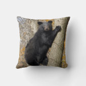 アメリカのツキノワグマの登山の木の枕 クッション (裏面)