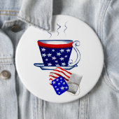 アメリカのティーカップおよびバッグボタン 缶バッジ (インサイチュ)