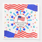 アメリカのテキストを変更する アメリカ国旗 独立記念日 7月4日 (正面)