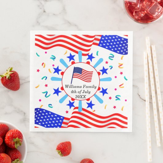 アメリカのテキストを変更する アメリカ国旗 独立記念日 7月4日 (インサイチュ)