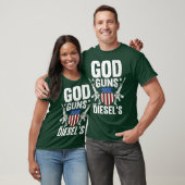 アメリカのディーゼルトラックの所有者God Guns Diesers Tシャツ (ユニセックス)