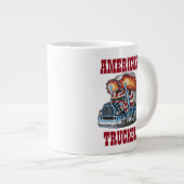 アメリカのトラッカージャイアントコーヒーマグ ジャンボコーヒーマグカップ (正面右)