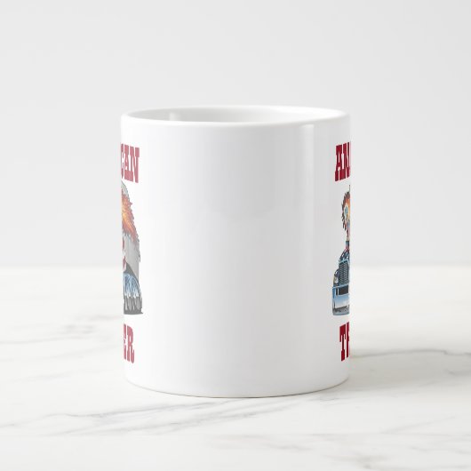 アメリカのトラッカージャイアントコーヒーマグ ジャンボコーヒーマグカップ (正面)
