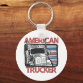アメリカのトラック輸送 キーホルダー (正面)