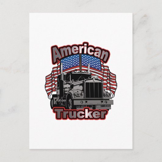アメリカのトラック運転手 ポストカード (正面)