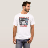 アメリカのトラック運送 Tシャツ (正面フル)