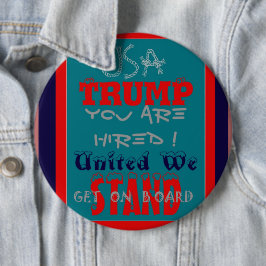 アメリカのトランプお前が雇われた!我統一された々は立つ! 缶バッジ