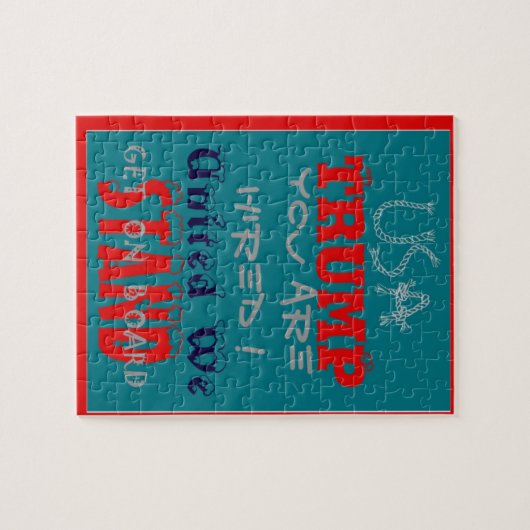 アメリカのトランプお前が雇われた!私たち統一されたスタンドアートプリント ジグソーパズル (横)