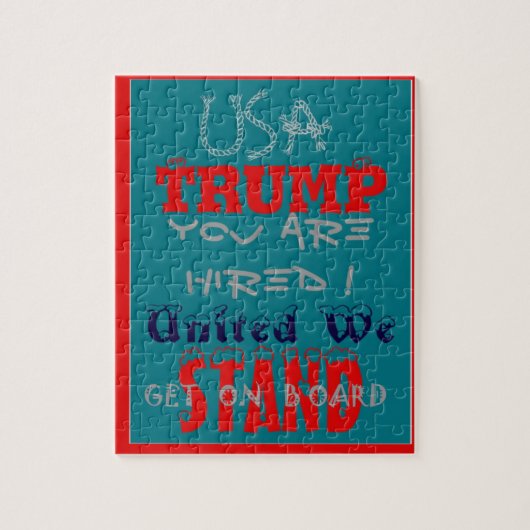 アメリカのトランプお前が雇われた!私たち統一されたスタンドアートプリント ジグソーパズル (縦)