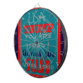 アメリカのトランプお前が雇われた!私たち統一されたスタンドアートプリント ダーツボード (正面右)