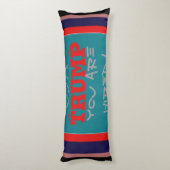 アメリカのトランプお前が雇われた!私たち統一されたスタンドアートプリント ボディピロー (裏面 (縦))