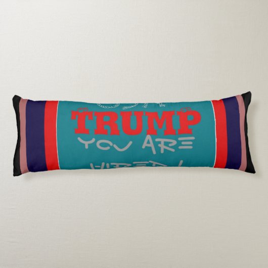 アメリカのトランプお前が雇われた!私たち統一されたスタンドアートプリント ボディピロー (裏面)