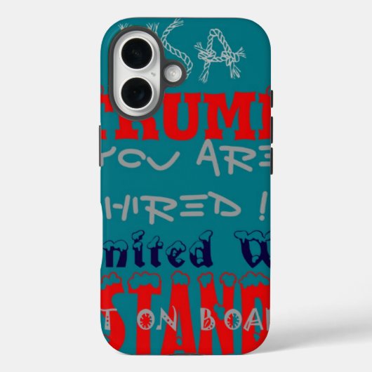 アメリカのトランプお前が雇われた!私たち統一されたスタンドアートプリント Case-Mate iPhoneケース (裏面)