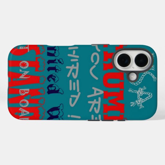アメリカのトランプお前が雇われた!私たち統一されたスタンドアートプリント Case-Mate iPhoneケース (裏面 (横))
