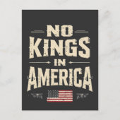 アメリカのトランプの政治家ユーモアの中で王はいない 案内ポストカード (正面)