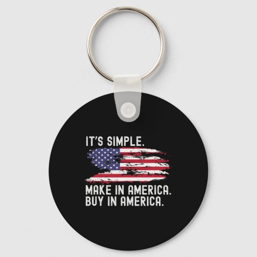 アメリカのトランプ関税貿易買メーカー キーホルダー (正面)
