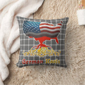 アメリカのドイツのルーツスロークッション クッション (ブランケット)