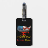 アメリカのドイツ人の根の荷物のラベル ラゲッジタグ (裏面縦)
