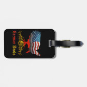 アメリカのドイツ人の根の荷物のラベル ラゲッジタグ (裏面横)