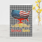 アメリカのドイツ語ルーツグリーティングカード カード (黄色い花)