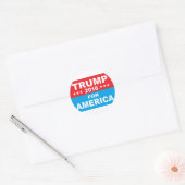 アメリカのドナルド・トランプ ラウンドシール (封筒)