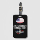 アメリカのドニコのルーツ国旗 ラゲッジタグ (正面縦)