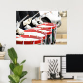 アメリカのドラマーUSAカラーフォトウォールポスター ポスター (ホームオフィス)