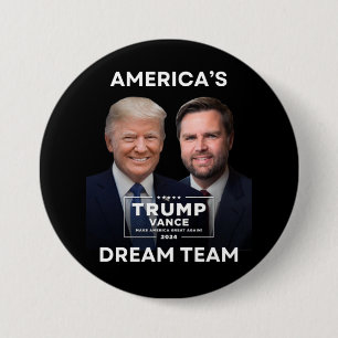 アメリカのドリームチーム2024トランプ政治ボタン 缶バッジ