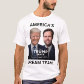 アメリカのドリームチーム2024トランプ・ラリー Tシャツ (正面)