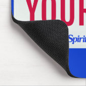 アメリカのナンバープレートのマサチューセッツ精神 マウスパッド (コーナー)