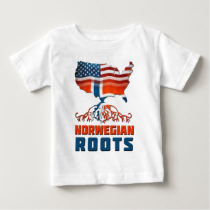 アメリカのノルウェーのルーツ ベビーTシャツ