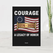 アメリカのハクトウワ鷹 勇気 栄誉 tribute カード (裏面)