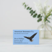 アメリカのハゲワシ愛国心 名刺 (スタンド正面)